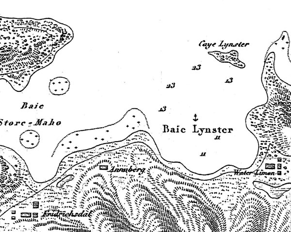 Leinster Bay from a French map