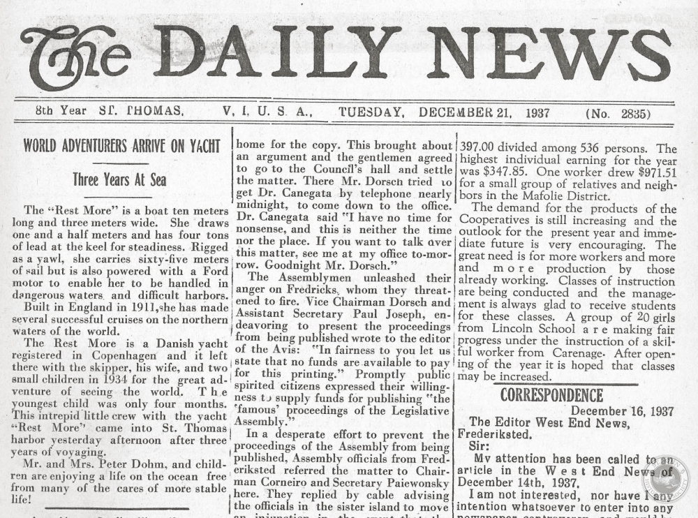 The Daily News 12/21/1937 Date: 1937 Creator: The Daily News Owner: The Dai...