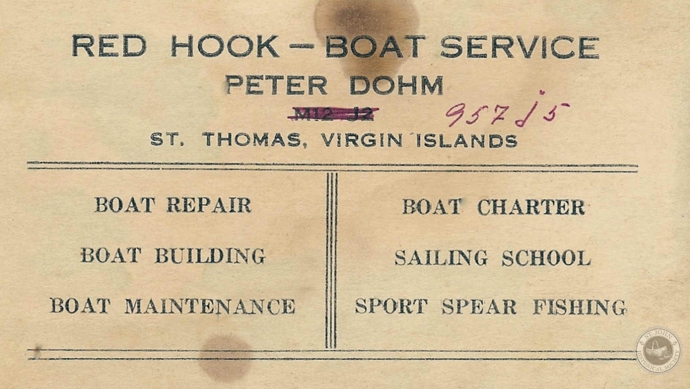 Red Hook Boat Service Business Card